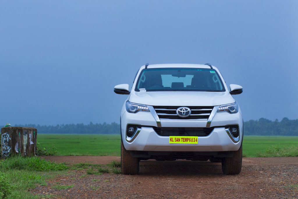 Rent Toyota Fortuner automatic in Kottayam